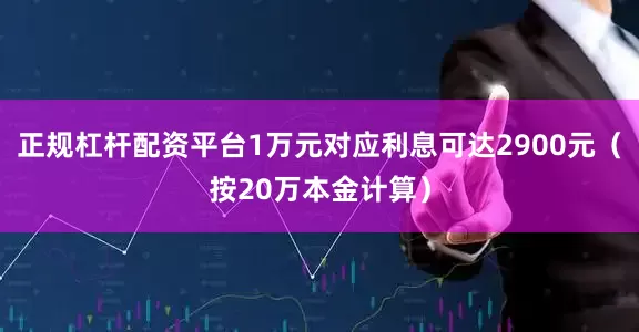 正规杠杆配资平台1万元对应利息可达2900元（按20万本金计算）